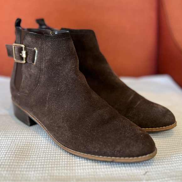 Tommy Hilfiger brown suede Chelsey boot. Sz.8.5 - Picture 4 of 12